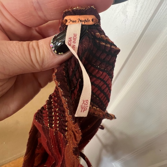 Free people harem lurex jumpsuit, xs - Picture 7 of 8